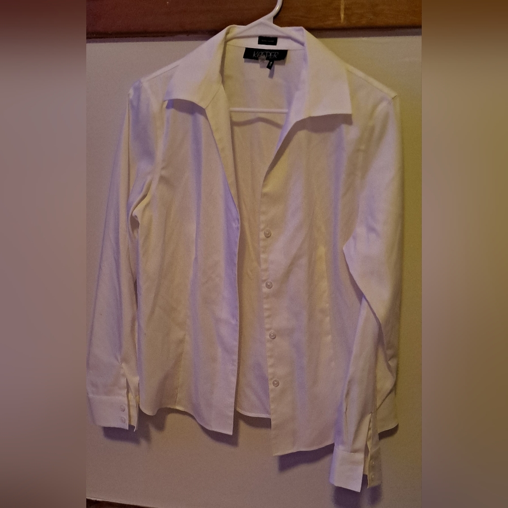 White button dress shirt